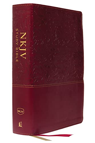 NKJV Study Bible, Leathersoft, Red, Full-Color, Thumb Indexed, Comfort Print: The Complete Resource for Studying God’s Word NKJV Study Bible, Leathersoft, Red, Full-Color, Thumb Indexed, Comfort Print: The Complete Resource for Studying God’s Word