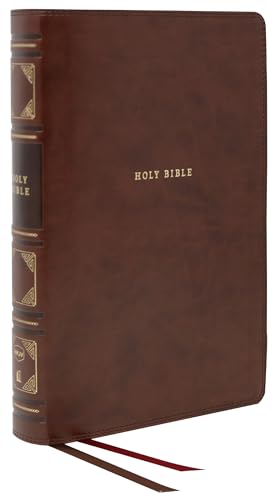 NKJV, Reference Bible, Classic Verse-by-Verse, Center-Column, Leathersoft, Brown, Red Letter, Comfort Print: Holy Bible, New King James Version von Thomas Nelson