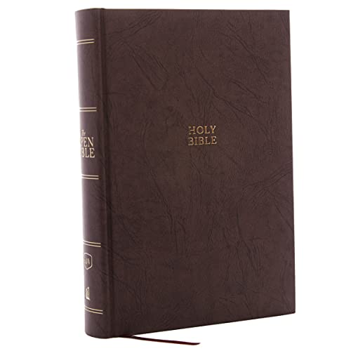 The KJV Open Bible: Complete Reference System, Brown Hardcover, Red Letter, Comfort Print: King James Version von Thomas Nelson