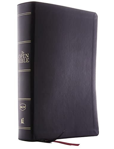 The NKJV, Open Bible, Black Leathersoft, Red Letter, Comfort Print: Complete Reference System The NKJV, Open Bible, Black Leathersoft, Red Letter, Comfort Print: Complete Reference System