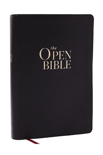 The Open Bible: Read and Discover the Bible for Yourself (NKJV, Black Leathersoft, Red Letter, Comfort Print, Thumb Indexed): The Open Bible: Nkjv, ... Red Letter, Comfort Print, Thumb Indexed von Penguin
