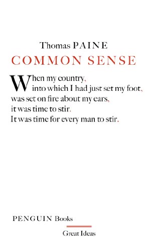 Common Sense: Thomas Paine (Penguin Great Ideas)