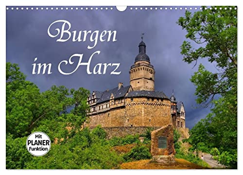 Burgen im Harz (Wandkalender 2024 DIN A3 quer), CALVENDO Monatskalender von CALVENDO
