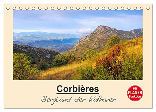 Corbieres - Bergland der Katharer (Tischkalender 2024 DIN A5 quer), CALVENDO Monatskalender von CALVENDO