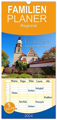 Familienplaner 2024 - Kamenz - Kultur und Natur erleben und genießen mit 5 Spalten (Wandkalender, 21 cm x 45 cm) CALVENDO