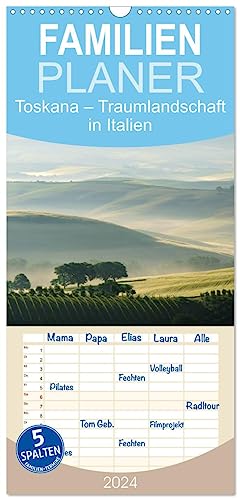 Familienplaner 2024 - Toskana – Traumlandschaft in Italien mit 5 Spalten (Wandkalender, 21 cm x 45 cm) CALVENDO von CALVENDO