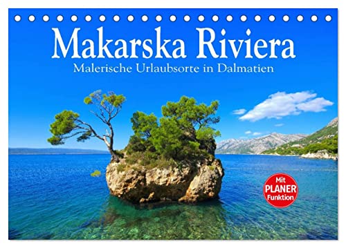 Makarska Riviera - Malerische Urlaubsorte in Dalmatien (Tischkalender 2024 DIN A5 quer), CALVENDO Monatskalender von CALVENDO