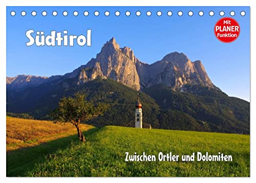 Südtirol - Zwischen Ortler und Dolomiten (Tischkalender 2024 DIN A5 quer), CALVENDO Monatskalender von CALVENDO