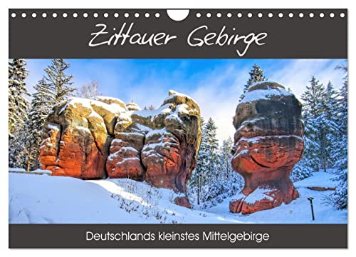 Zittauer Gebirge - Deutschlands kleinstes Mittelgebirge (Wandkalender 2024 DIN A4 quer), CALVENDO Monatskalender von CALVENDO
