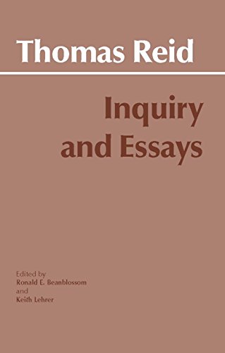 Inquiry and Essays: Ed. by Ronald E. Beanblossom and Keith Lehrer. (Hackett Classics)