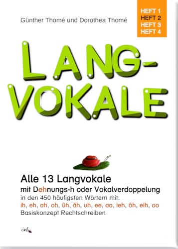Langvokale: Alle 13 Langvokale mit Dehnungs-h oder Verdoppelung in den 450 häufigsten Wörtern: ih, eh, ah, oh, üh, äh, uh, ee, aa, ieh, öh, eih, oo. ... Rechtschreiben. Komplette Ökoproduktion. von Institut f.sprachl.Bildu