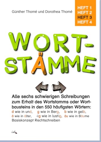 Wortstämme: Alle sechs schwierigen Schreibungen zum Erhalt des Wortstamms oder Wortbausteins in den 550 häufigsten Wörtern im Deutschen: d für den ... Rechtschreiben, kompl. Ökoproduktion. von Institut für sprachliche Bildung