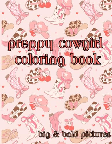 Preppy Cowgirl Coloring Book von Independently published