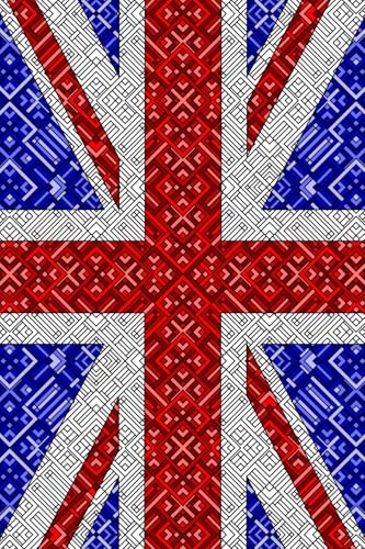 Advanced Series 2 Notebook - A5 (6x9) Medium Size Notebook Union Jack von lulu.com