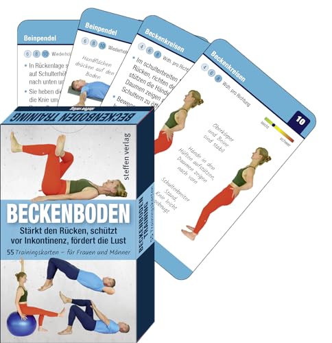 Trainingskarten Beckenboden: Stärkt den Rücken, schützt vor Inkontinenz, fördert die Lust. 55 Trainingskarten – für Frauen und Männer (Trainingsreihe von Ronald Thomschke) von Steffen Verlag