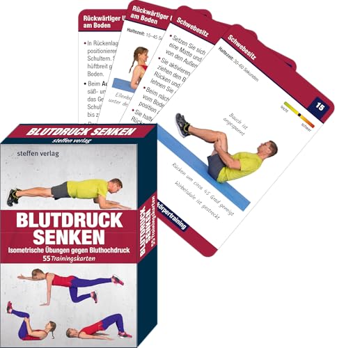 Trainingskarten Blutdruck senken: Isometrische Übungen gegen Bluthochdruck. 55 Trainingskarten (Trainingsreihe von Ronald Thomschke)