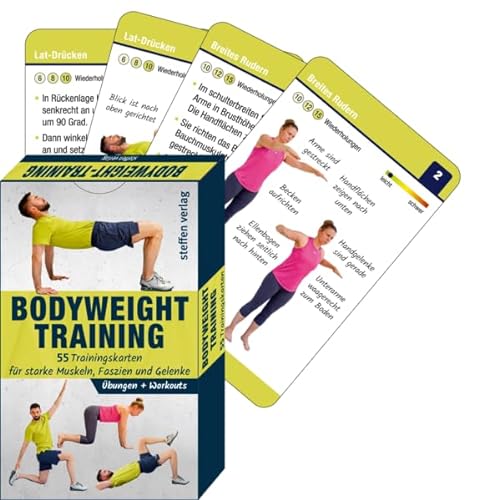 Bodyweight-Training: 55 Trainingskarten für starke Muskeln, Faszien und Gelenke (Trainingsreihe von Ronald Thomschke) von Steffen Verlag