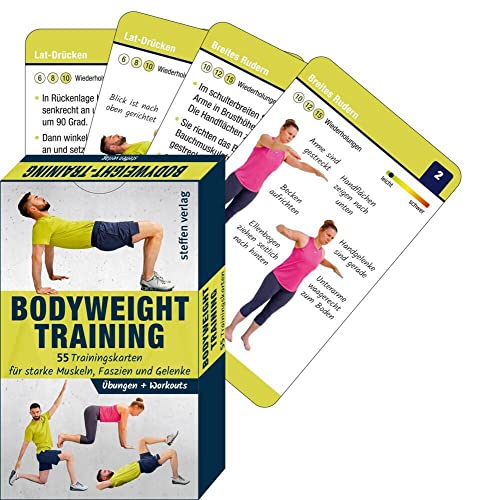 Bodyweight-Training: 55 Trainingskarten für starke Muskeln, Faszien und Gelenke (Trainingsreihe von Ronald Thomschke) von Steffen Verlag