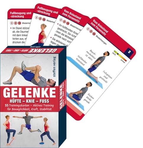 Gelenke: Hüfte – Knie – Fuß: 55 Trainingskarten – Aktives Training für Beweglichkeit, Kraft, Stabilität (Trainingsreihe von Ronald Thomschke)