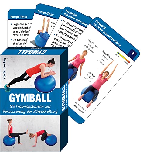 Gymball: 55 Trainingskarten zur Verbesserung der Körperhaltung (Trainingsreihe von Ronald Thomschke)