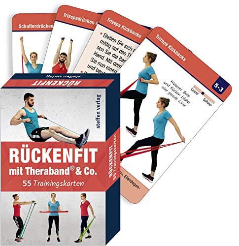 Rückenfit mit TheraBand ® & Co.: 55 Trainingskarten - 4. Auflage 2025 - (Trainingsreihe von Ronald Thomschke) von Steffen Verlag