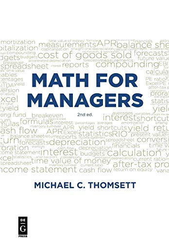 Math for Managers von de Gruyter