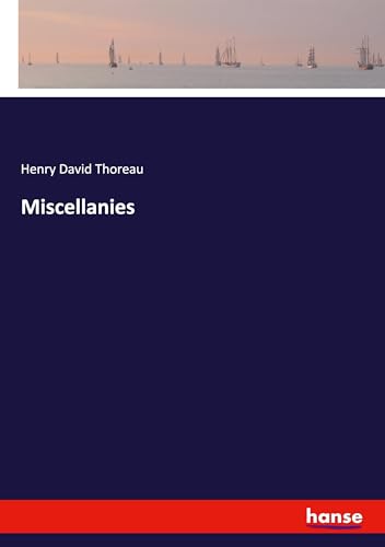 Miscellanies: DE Miscellanies: DE von hansebooks