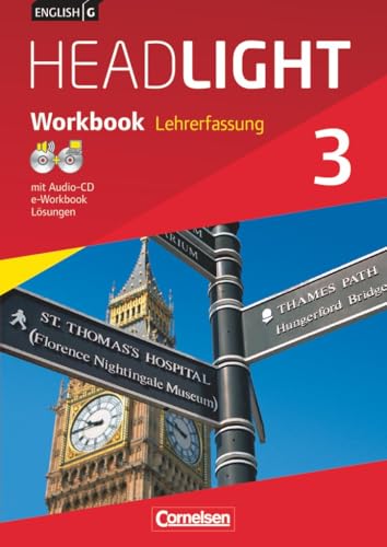 English G Headlight|NULL|Allgemeine Ausgabe|Band 3: 7. Schuljahr|NULL|NULL|Workbook mit Audio-CD und e-Workbook - Lehrkräftefassung|NULL von Cornelsen Verlag