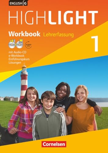 English G Highlight|NULL|Hauptschule|Band 1: 5. Schuljahr|NULL|NULL|Workbook mit Audio-CD, Audios online und CD-ROM (e-Workbook) - Lehrkräftefassung|NULL von Cornelsen Verlag