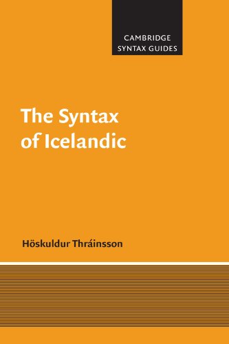 The Syntax of Icelandic (Cambridge Syntax Guides) von Cambridge University Press