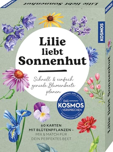 Lilie liebt Sonnenhut: Schnell und einfach geniale Blumenbeete planen. 60 Karten mit Blütenpflanzen - Mix & Match für dein perfektes Beet Lilie liebt Sonnenhut: Schnell und einfach geniale Blumenbeete planen. 60 Karten mit Blütenpflanzen - Mix & Match für dein perfektes Beet