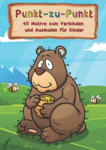 Punkt-zu-Punkt - 40 Motive zum Verbinden und Ausmalen für Kinder: Die große Tieredition | Das perfekte Geschenk für alle Kids und Zahlenfreunde