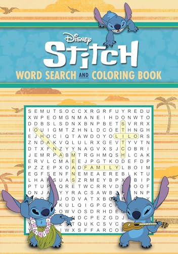 Disney Stitch Word Search and Coloring (Coloring Book & Word Search)