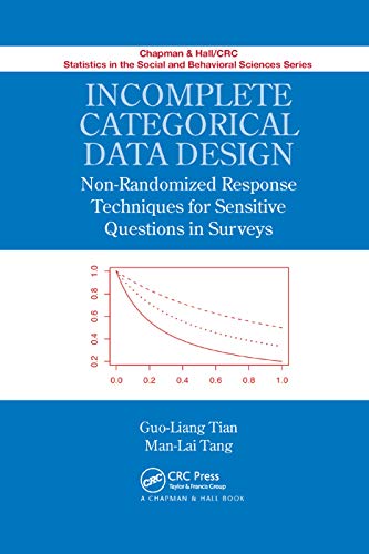 Incomplete Categorical Data Design: Non-Randomized Response Techniques for Sensitive Questions in Surveys (Chapman & Hall/Crc Statistics in the Social and Behavioral Sciences)