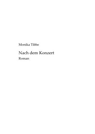 Nach dem Konzert von epubli GmbH