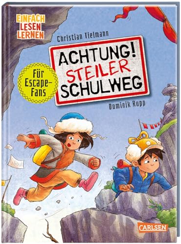 Achtung!: Steiler Schulweg: Einfach Lesen Lernen | Escape-Buch zum Mitmachen für Leseanfänger*innen ab 6 | Mit mehrfach spielbaren Rätseln, Labyrinthen und Suchbildern Achtung!: Steiler Schulweg: Einfach Lesen Lernen | Escape-Buch zum Mitmachen für Leseanfänger*innen ab 6 | Mit mehrfach spielbaren Rätseln, Labyrinthen und Suchbildern
