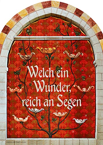 Welch ein Wunder, reich an Segen: Fensterbild-Adventskalender mit Begleitheft von Bergmoser u. Höller AG