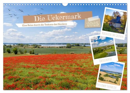 Die Uckermark - Eine Reise durch die Toskana des Nordens (Wandkalender 2025 DIN A3 quer), CALVENDO Monatskalender