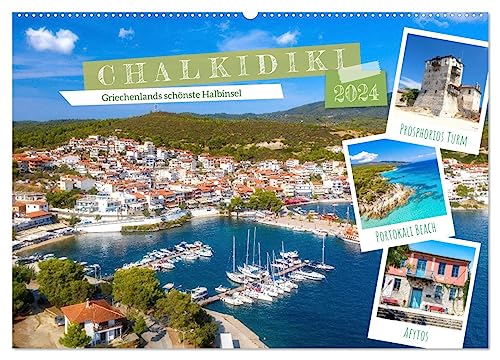 Chalkidiki - Griechenlands schönste Halbinsel (Wandkalender 2024 DIN A2 quer), CALVENDO Monatskalender