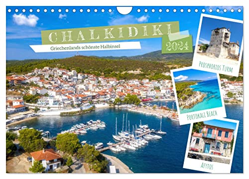 Chalkidiki - Griechenlands schönste Halbinsel (Wandkalender 2024 DIN A4 quer), CALVENDO Monatskalender von CALVENDO