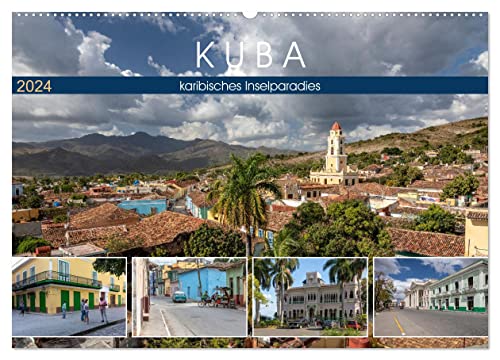 Kuba - karibisches Inselparadies (Wandkalender 2024 DIN A2 quer), CALVENDO Monatskalender