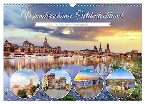 Wunderschönes Ostdeutschland (Wandkalender 2024 DIN A3 quer), CALVENDO Monatskalender
