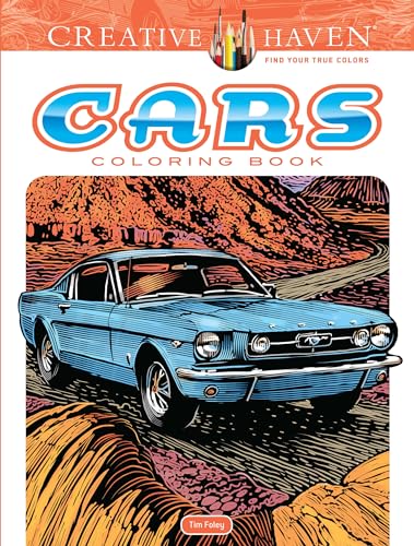 Creative Haven Cars Coloring Book (Adult Coloring) (Creative Haven Coloring Book)
