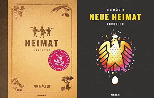 Heimat + Neue Heimat: 2 Kochbücher von Tim Mälzer im Set + 1 exklusives Postkartenset