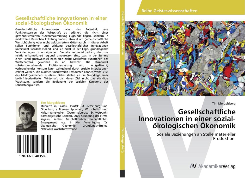 Gesellschaftliche Innovationen in einer sozial-ökologischen Ökonomik von AV Akademikerverlag