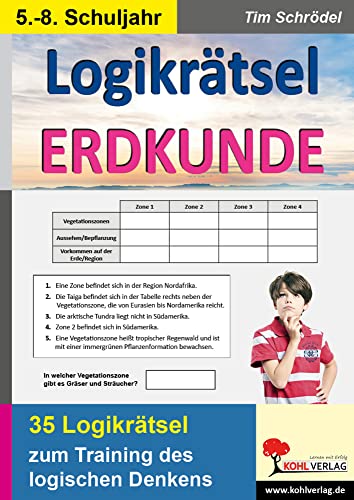 Logikrätsel Erdkunde: Pfiffige Logicals zum Training des logischen Denkens