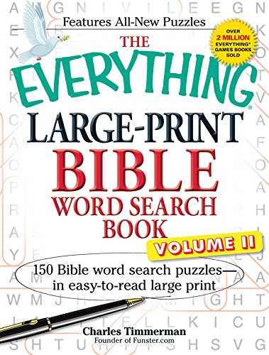 The Everything Large-Print Bible Word Search Book, Volume II: 150 Bible Word Search Puzzles in Easy-to-Read Large Print von Everything