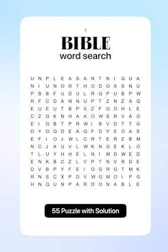 bible word search: Over 55 puzzles for all age bible word search: Over 55 puzzles for all age von Independently published