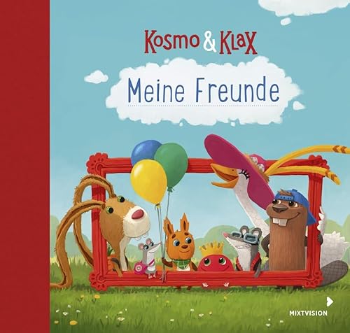 Kosmo & Klax. Meine Freunde Eintragbuch Kindergartenfreunde Freundebuch: Mit farbigen Seiten zum Ausmalen