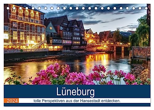 Lüneburg (Tischkalender 2024 DIN A5 quer), CALVENDO Monatskalender von CALVENDO